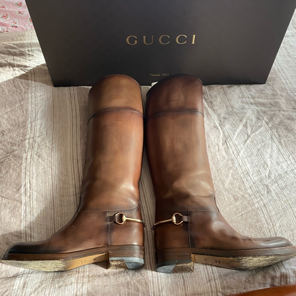 Gucci Riding Boots 37.5 - Picture 5 of 17